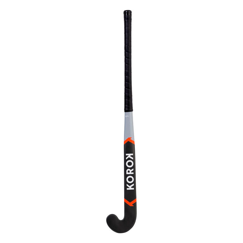 Feldhockeyschläger FH500 Glasfaser Mid Bow Jugendliche grau/rosa