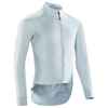 Fahrradjacke langarm Rennrad Winter Herren Racer grau 