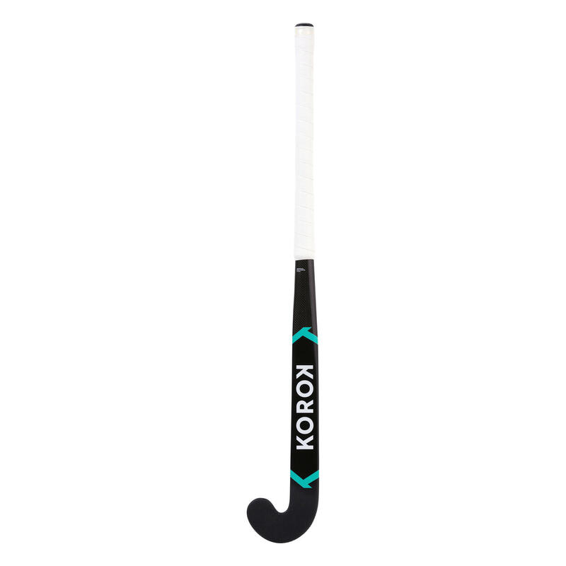 Hocekystick voor junioren mid bow 20% carbon FH920 zwart/turquoise