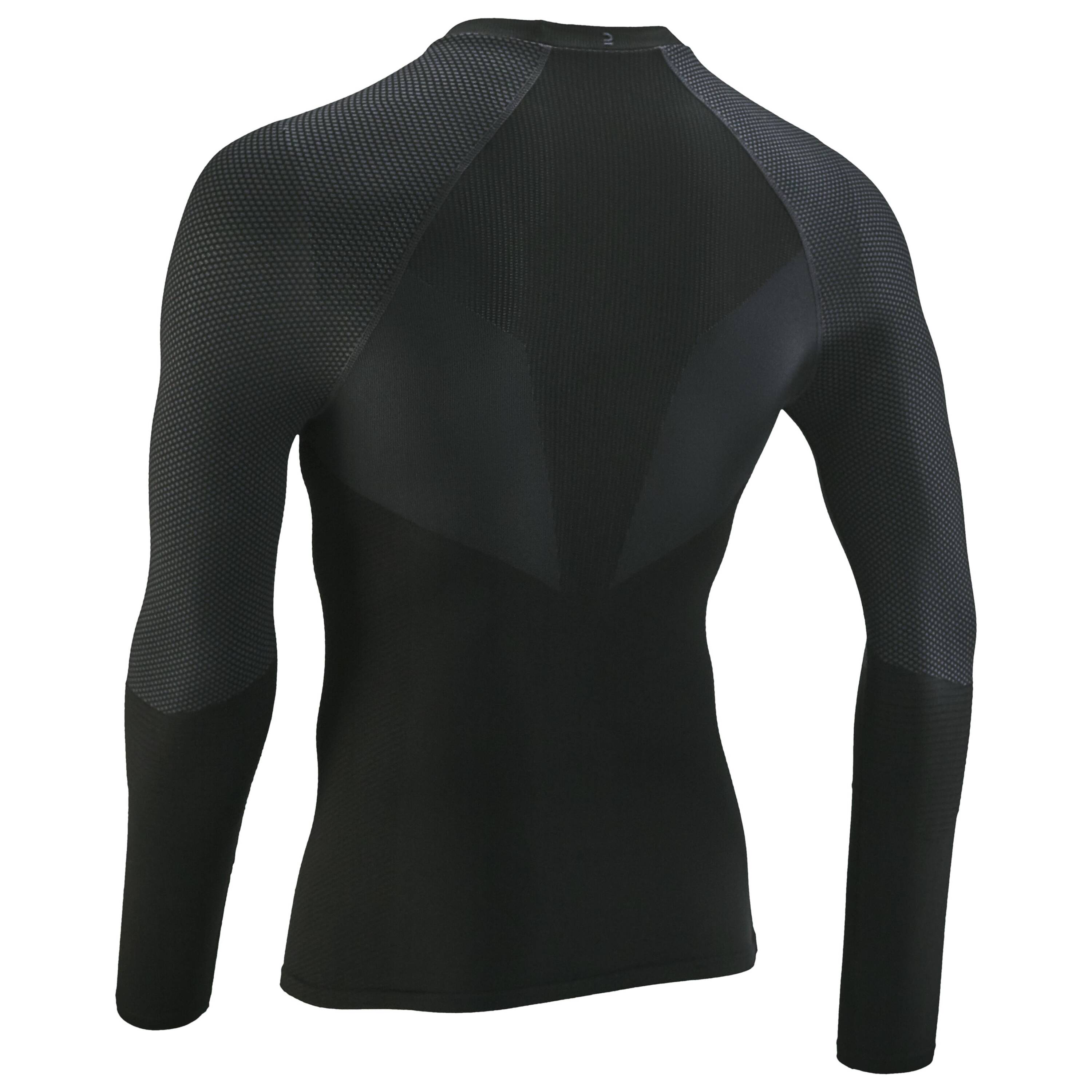 Long-sleeved cycling jersey for road bikes, Training black -  2