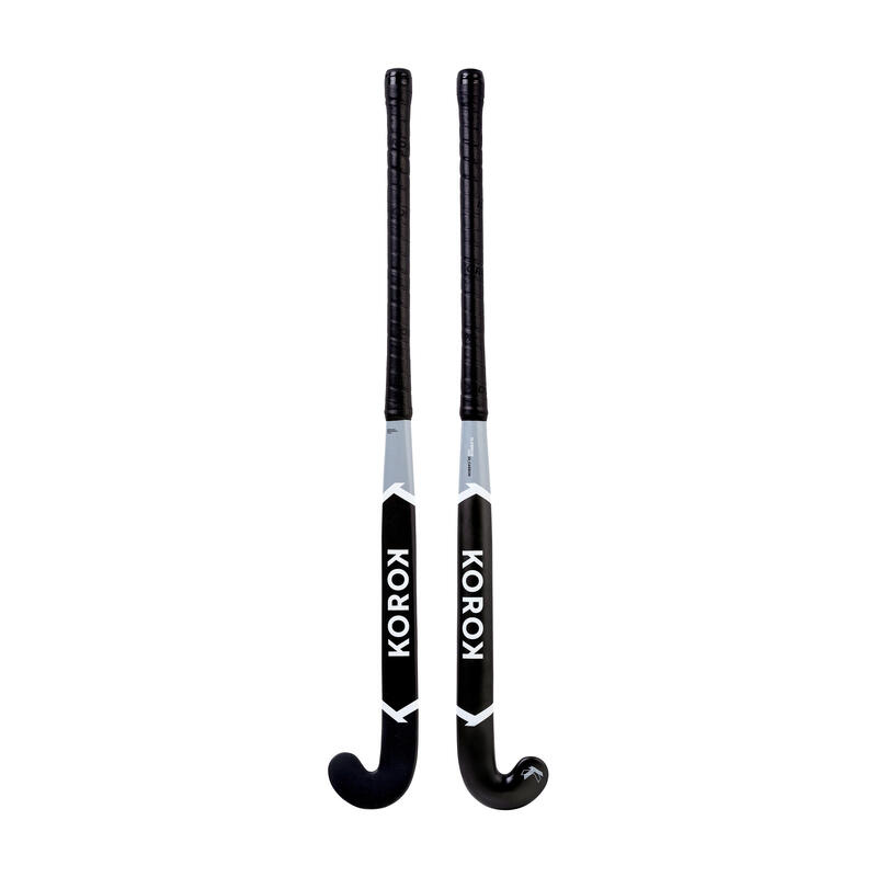 Feldhockeyschläger FH530 Extra Low Bow 30% Carbon Erwachsene grau/weiss