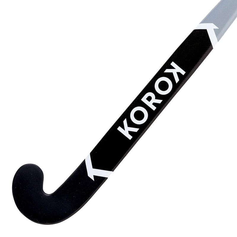 Feldhockeyschläger FH530 Extra Low Bow 30% Carbon Erwachsene grau/weiss