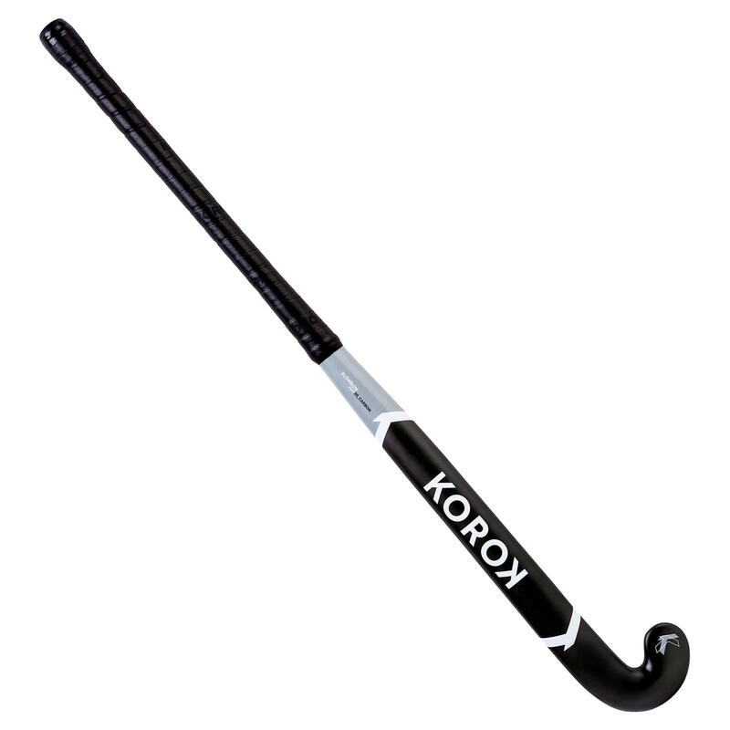 Feldhockeyschläger FH530 Extra Low Bow 30% Carbon Erwachsene grau/weiss