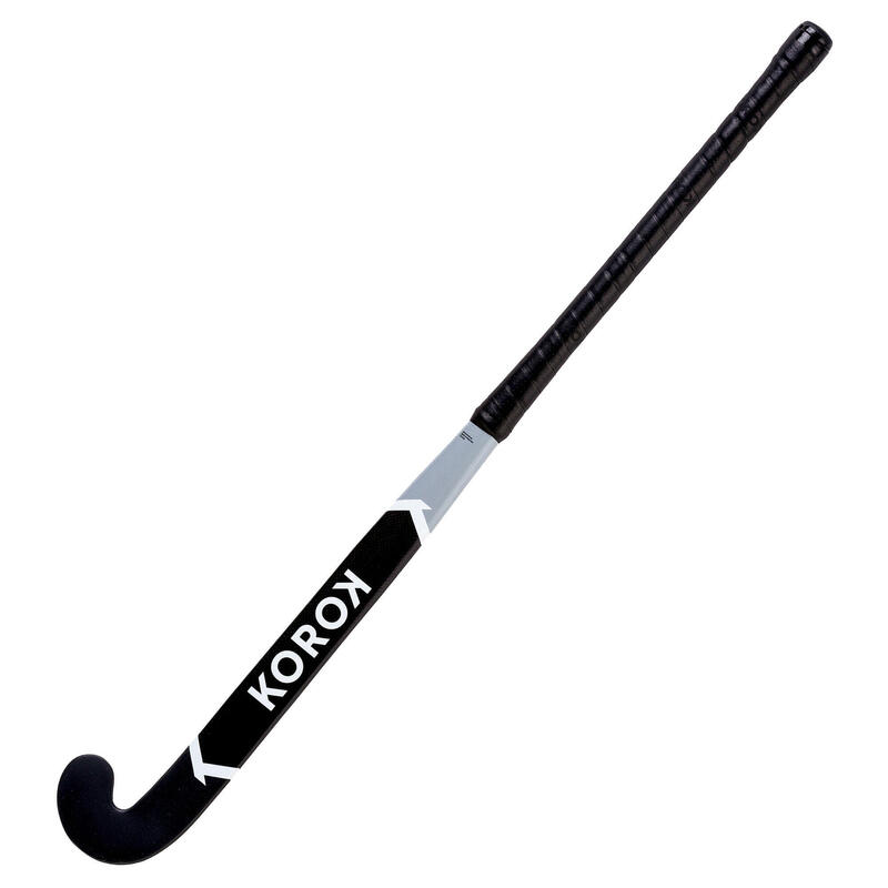 Feldhockeyschläger FH530 Extra Low Bow 30% Carbon Erwachsene grau/weiss