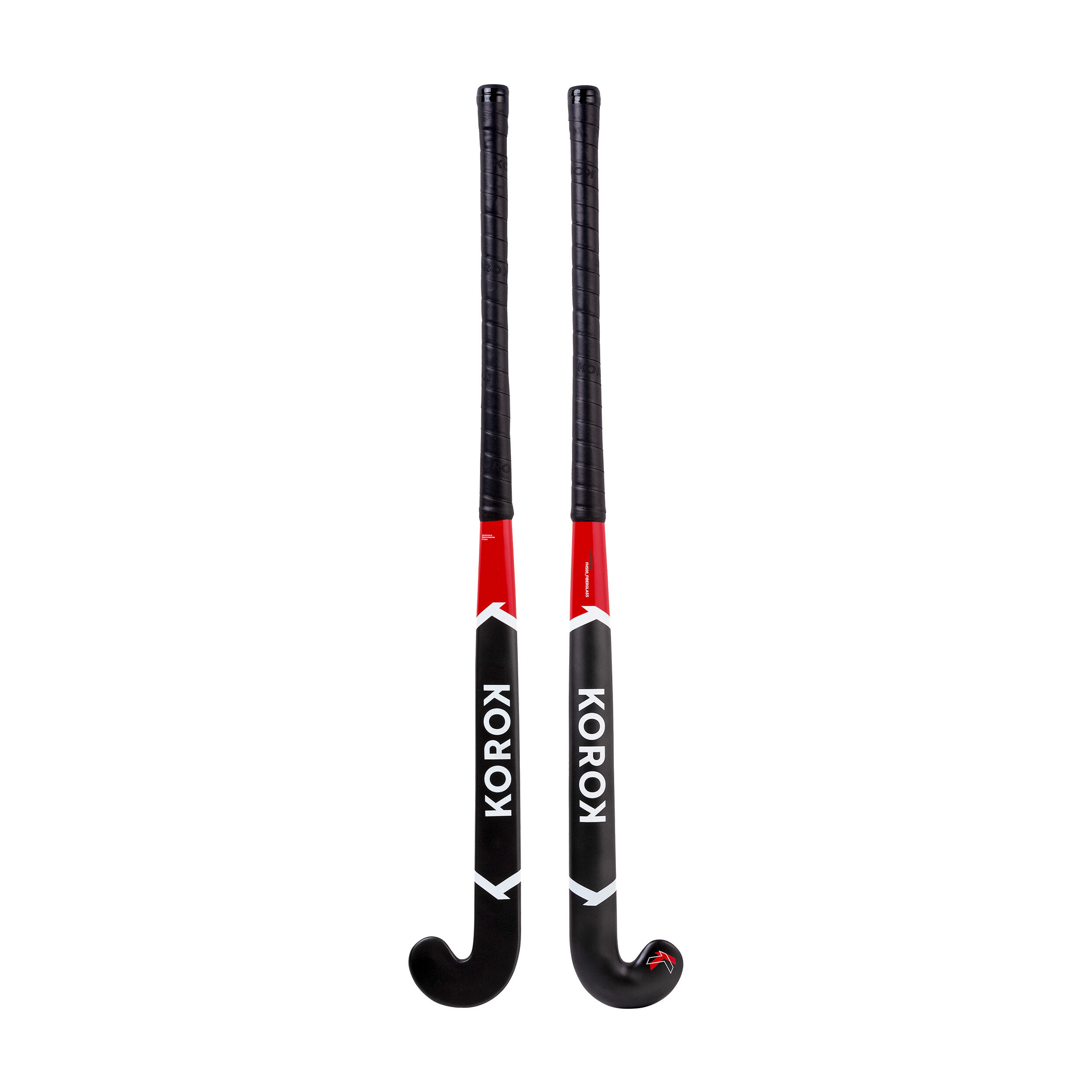Adult Beginner Mid Bow Fibreglass Field Hockey Stick FH500 - Red 5/10