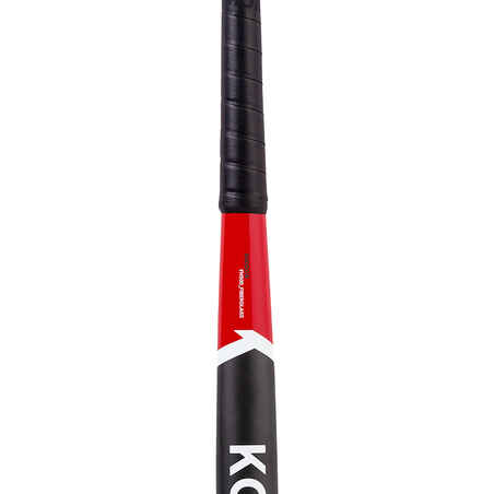 Adult Beginner Mid Bow Fibreglass Field Hockey Stick FH500 - Red