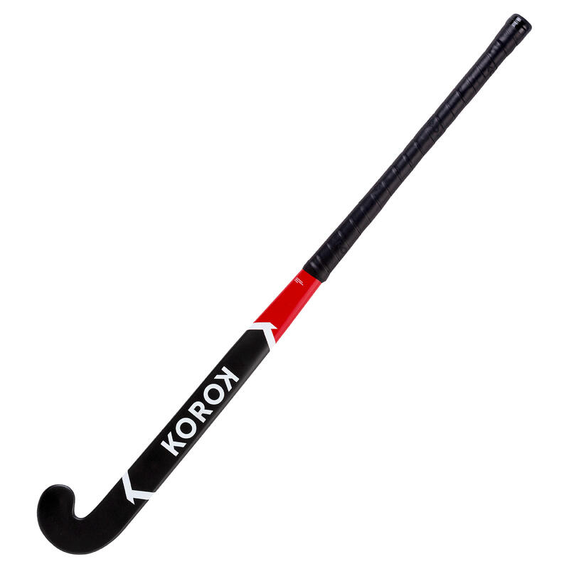 Stick hockey hierba adulto iniciación fibra de vidrio midbow FH500 rojo