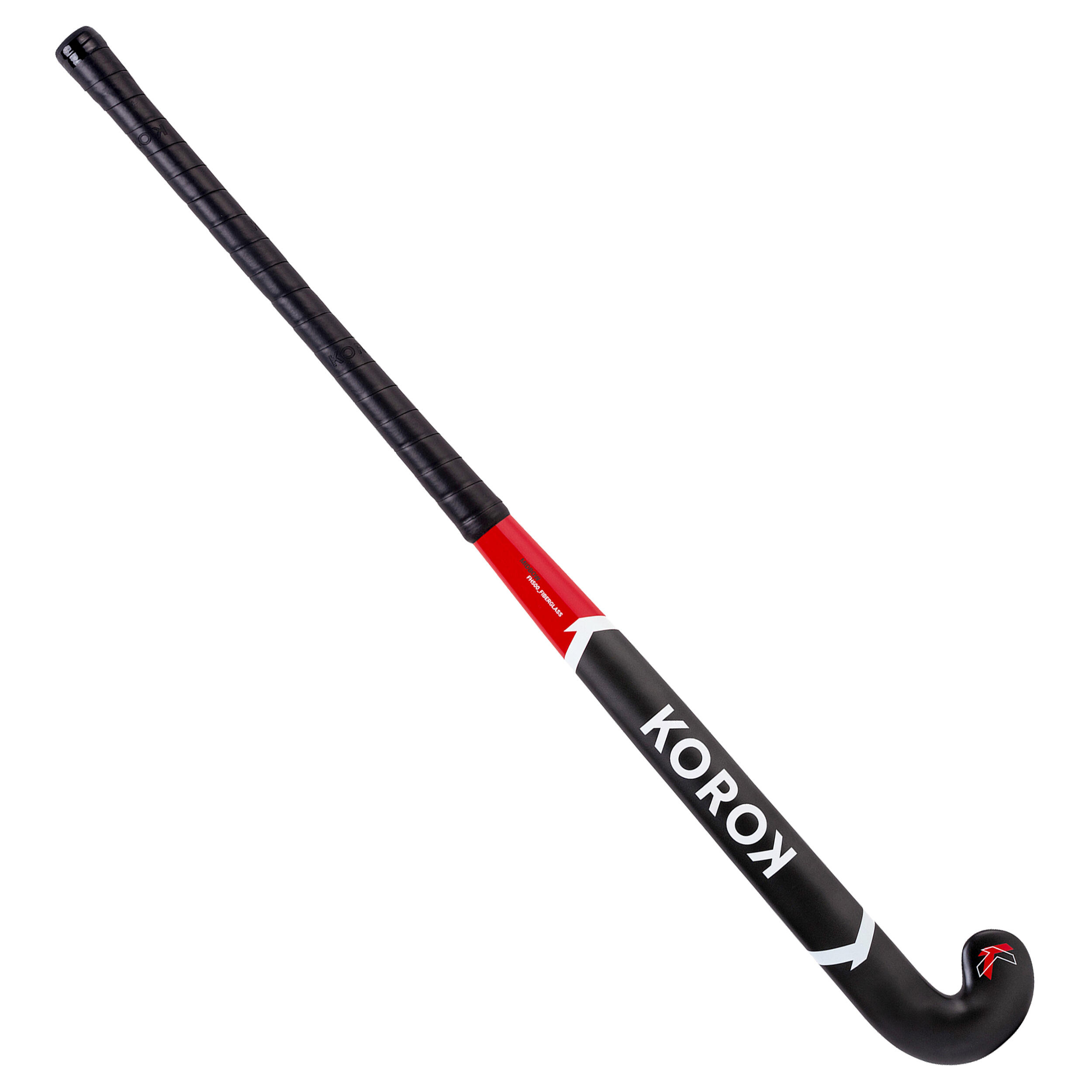 Adult Beginner Mid Bow Fibreglass Field Hockey Stick FH500 - Red 7/10