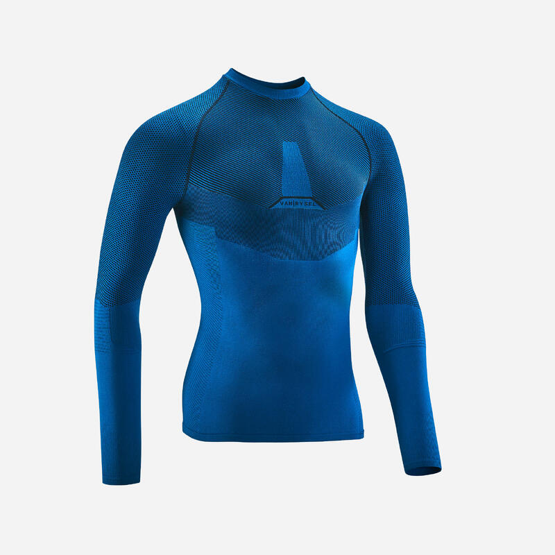 Bluză termică ciclism pe șosea Training Albastru Bărbați