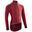 Men's Long-Sleeved Road Cycling Winter Jacket Racer Extreme - Burgundy