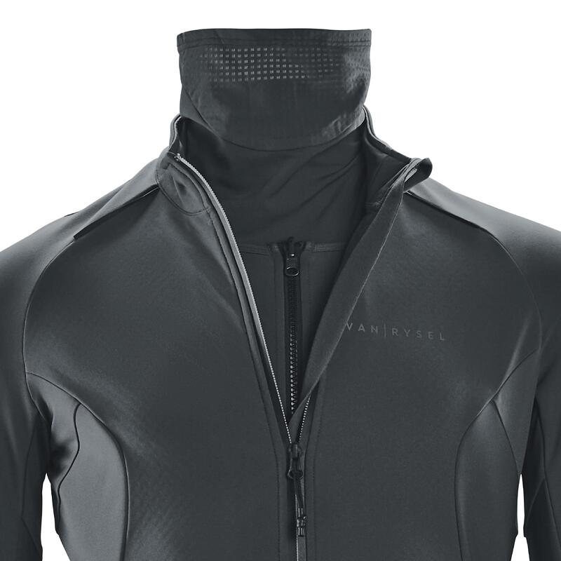 CHAQUETA CICLISMO CARRETERA MANGA LARGA INVIERNO HOMBRE - RACER EXTREME Gris Abismo