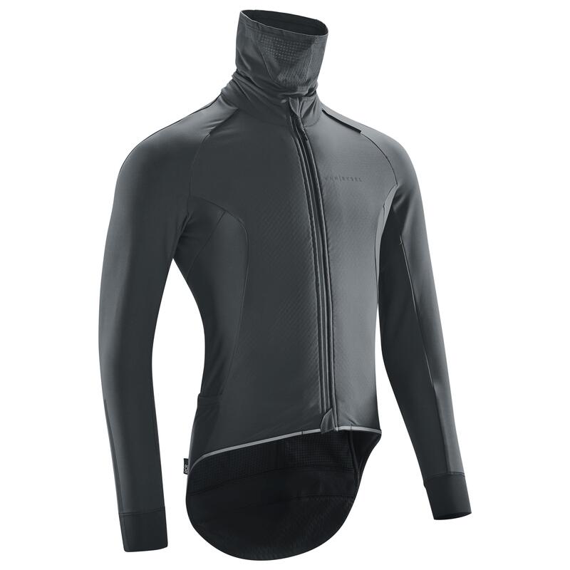 Men's Long-Sleeved Road Cycling Winter Jacket Racer Extreme - Abyss Grey