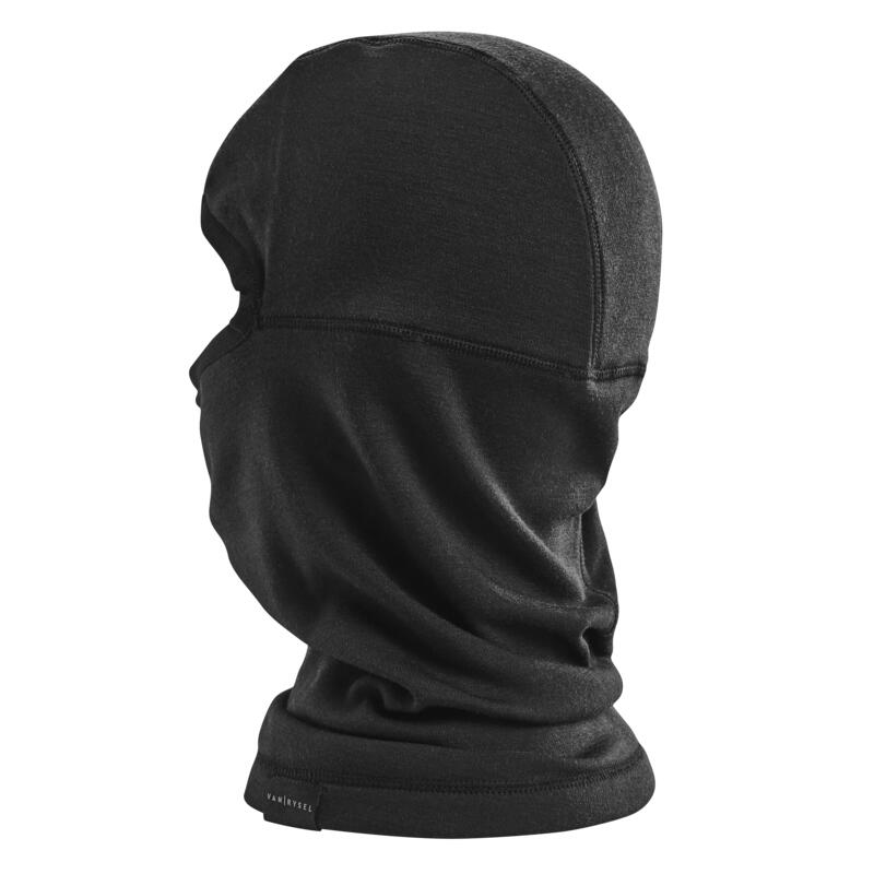 Sturmhaube Radsport Merino Damen/Herren schwarz