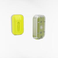 תאורה קדמית/אחורית לאופניים CL 500 USB - צהוב