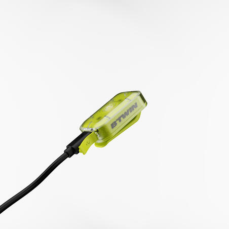 Ліхтар світлодіодний передній/задній SL 500 для велосипеда з USB жовтий