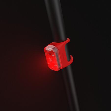 Ліхтар передній/задній CL 500 для велосипеда світлодіодний USB червоний
