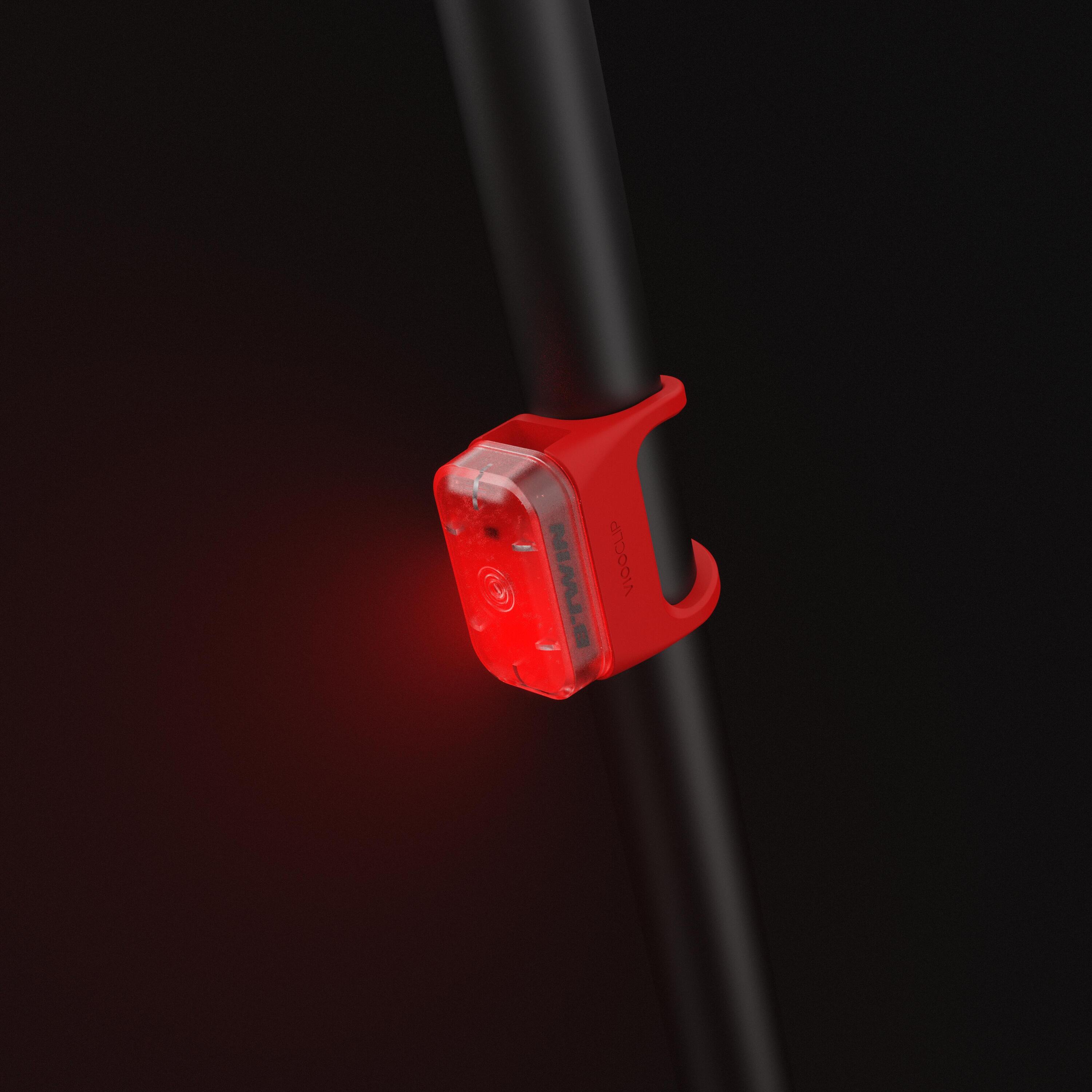 ECLAIRAGE VELO LED CL 500 AVANT/ARRIERE ROUGE USB 7/9