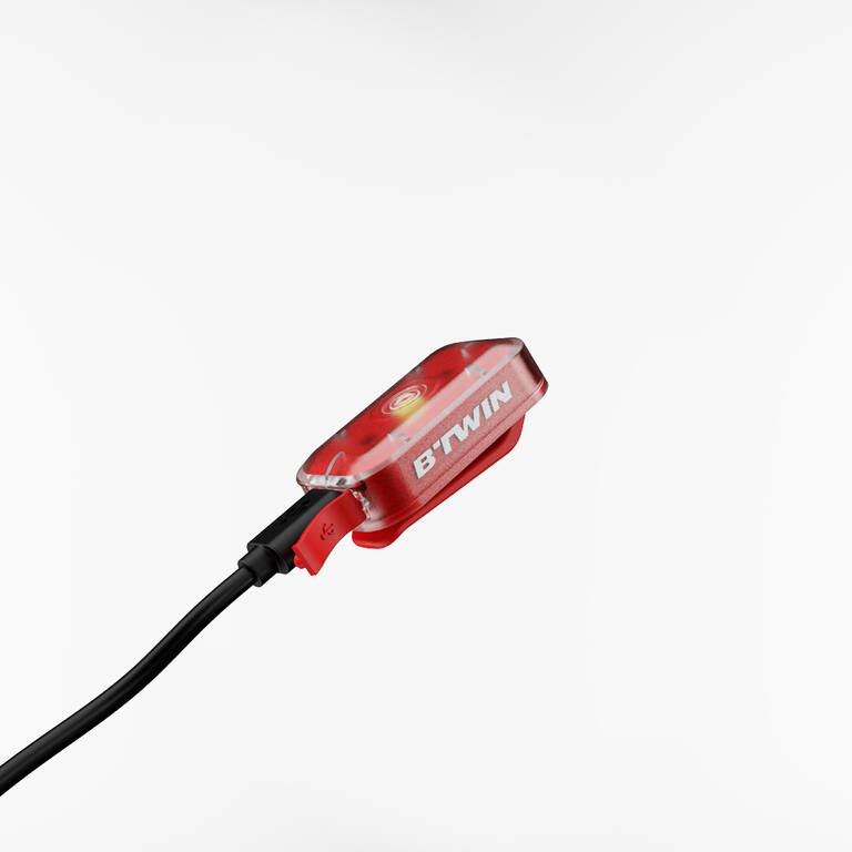 Lampu Sepeda USB Depan/Belakang LED CL 500 - Merah