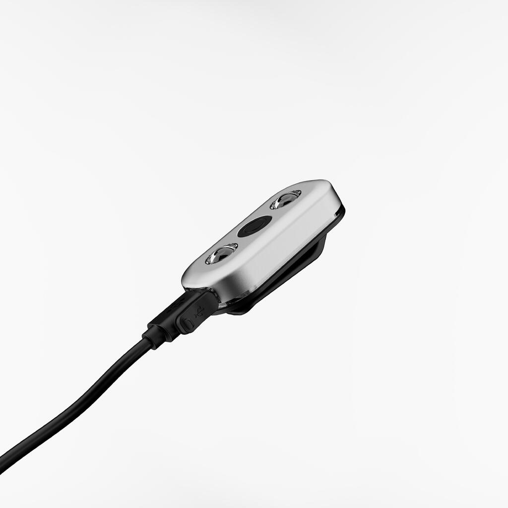 Luz delantera y trasera usb ciclismo CL900 Elops - negro