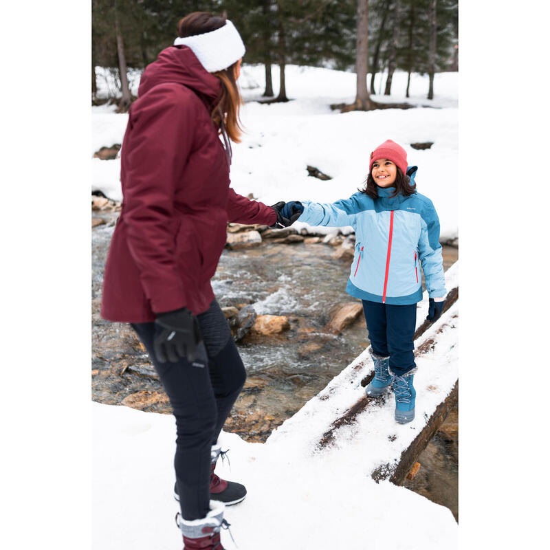Kadın Su Geçirmez Outdoor Kar Montu/Kışlık Mont - Bordo - SH500 -10 °C