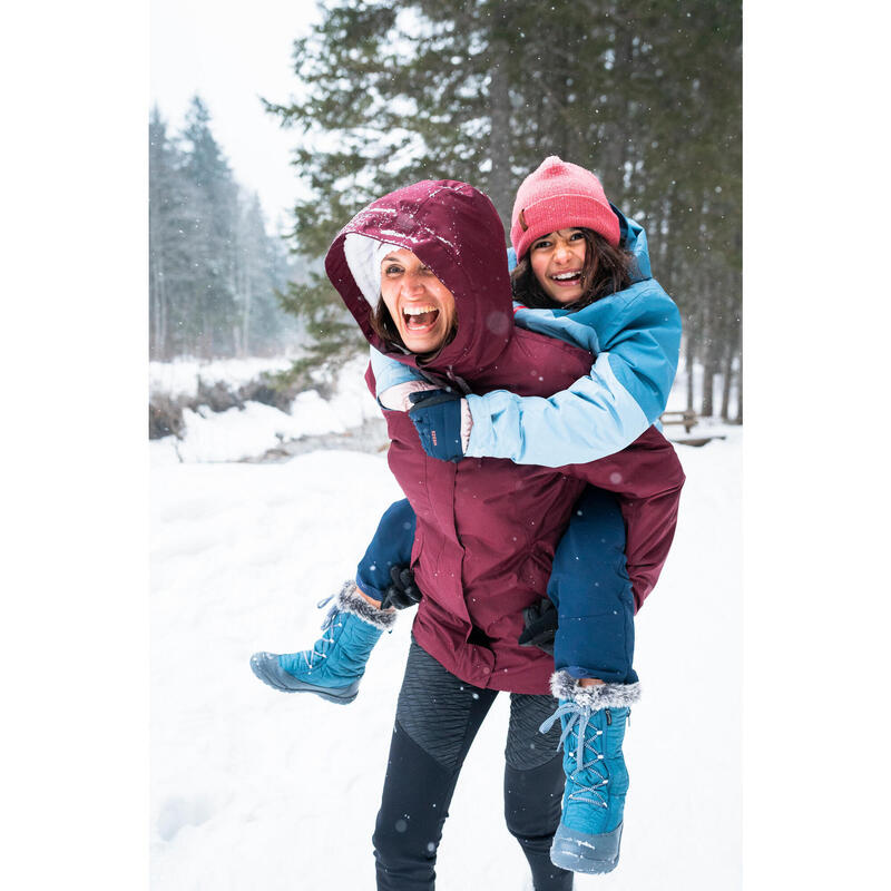 Cizme Iarnă impermeabile Călduroase Drumeţie pe zăpadă SH500 Mărimi 30-38 Copii