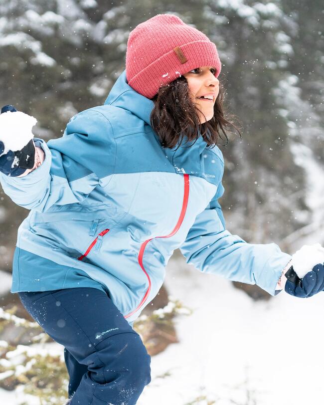 VESTE CHAUDE ET IMPERMÉABLE DE RANDONNÉE 3 EN 1 ENFANT - SH500  MTN -10 °C - 7-15 ANS