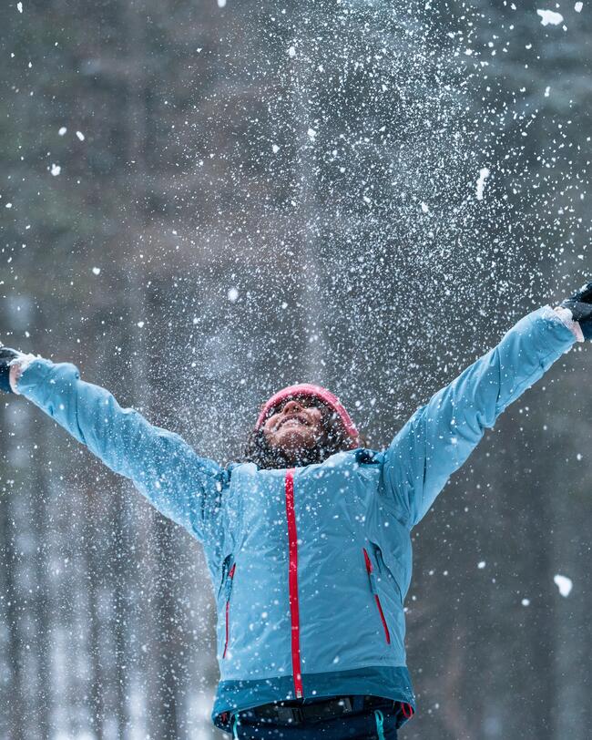 VESTE CHAUDE ET IMPERMÉABLE DE RANDONNÉE 3 EN 1 ENFANT - SH500  MTN -10 °C - 7-15 ANS
