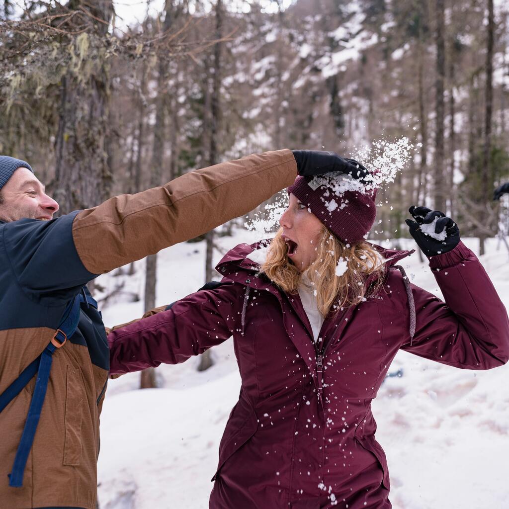 Sieviešu ūdensnecaurlaidīga ziemas pārgājienu jaka “SH500”, -10 °C