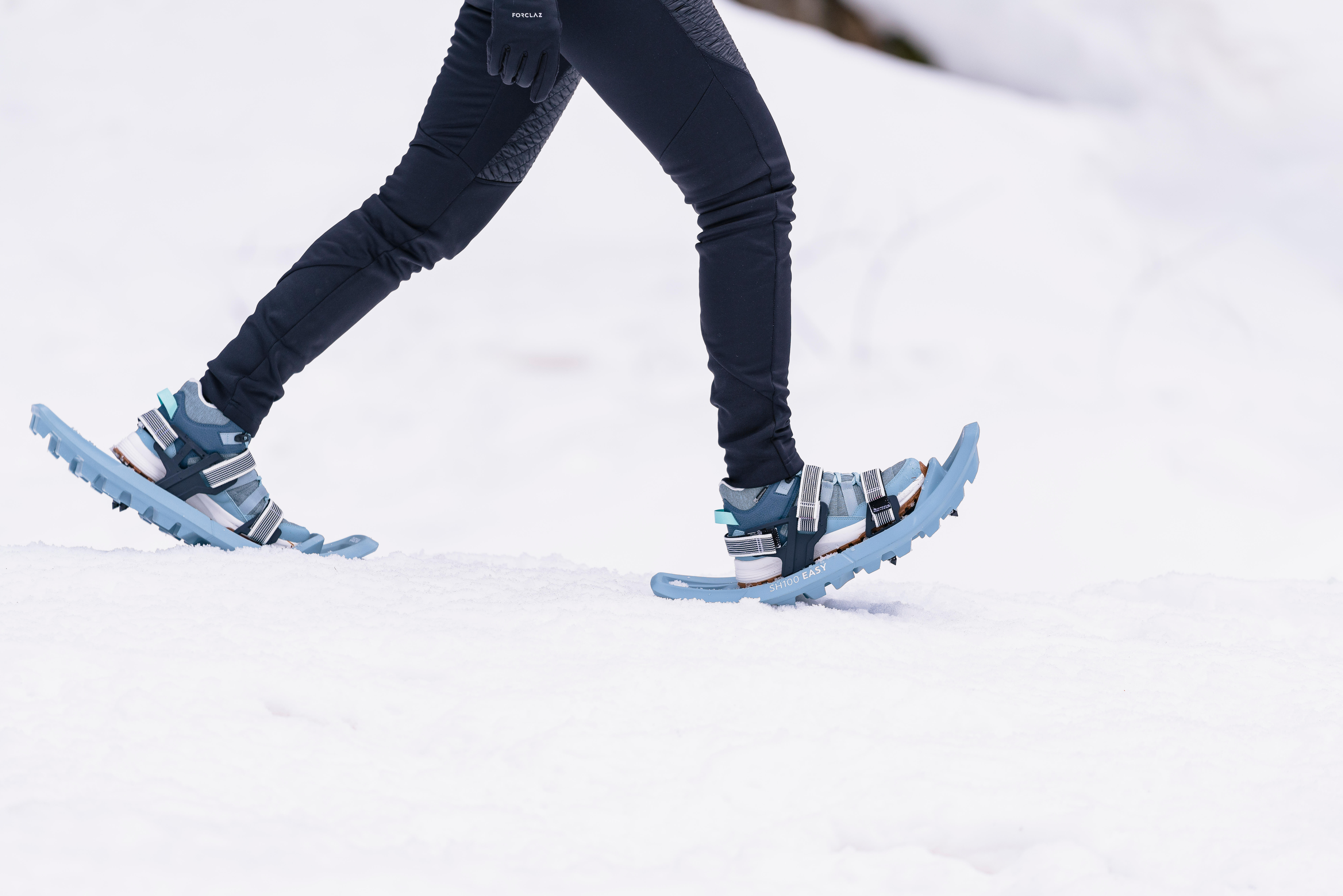 Snowshoes SH 100 Grey Rainy blue, graphite grey, Magnolia Quechua