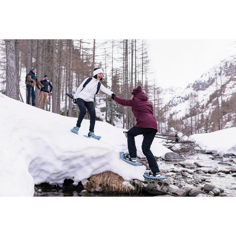 Softshellhose Winterwandern SH500 X-Warm Wasserabweisend Stretch Damen schwarz