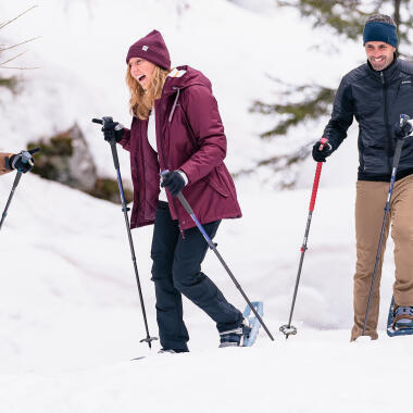 Pantalon chaud déperlant de randonnée neige avec guêtres - SH520 X