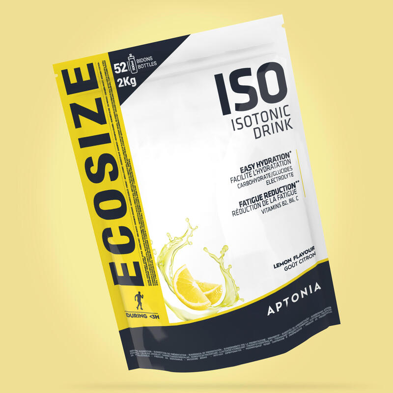 Poeder voor isotone sportdrank ISO citroen 2 kg