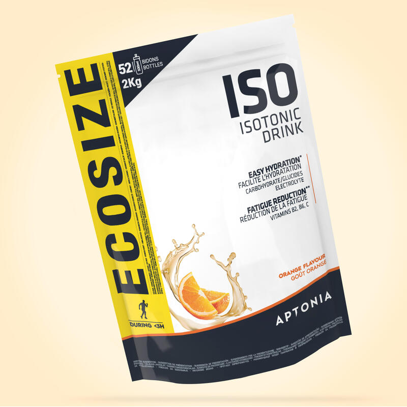 Poeder voor isotone sportdrank ISO sinaasappel 2 kg