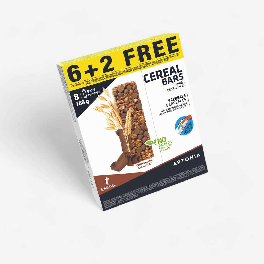 Chocolate cereal bar 6x21 g + 2