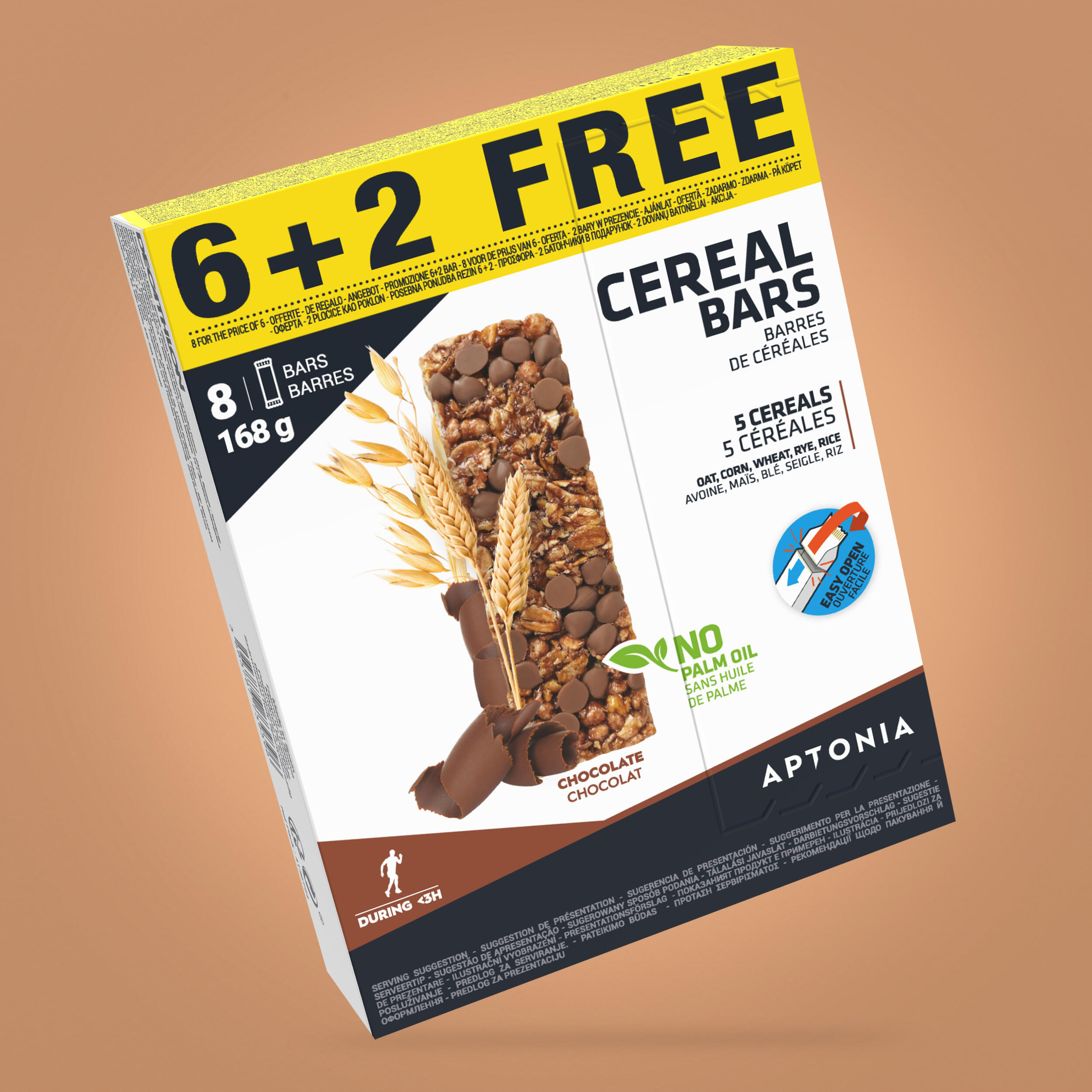 CHOCOLATE CEREAL BAR 6X21 G + 2 1/5