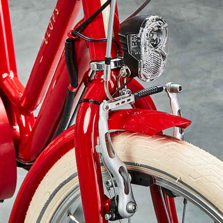Kids' 20" 6-9 Years City Bike Elops 900 - Red