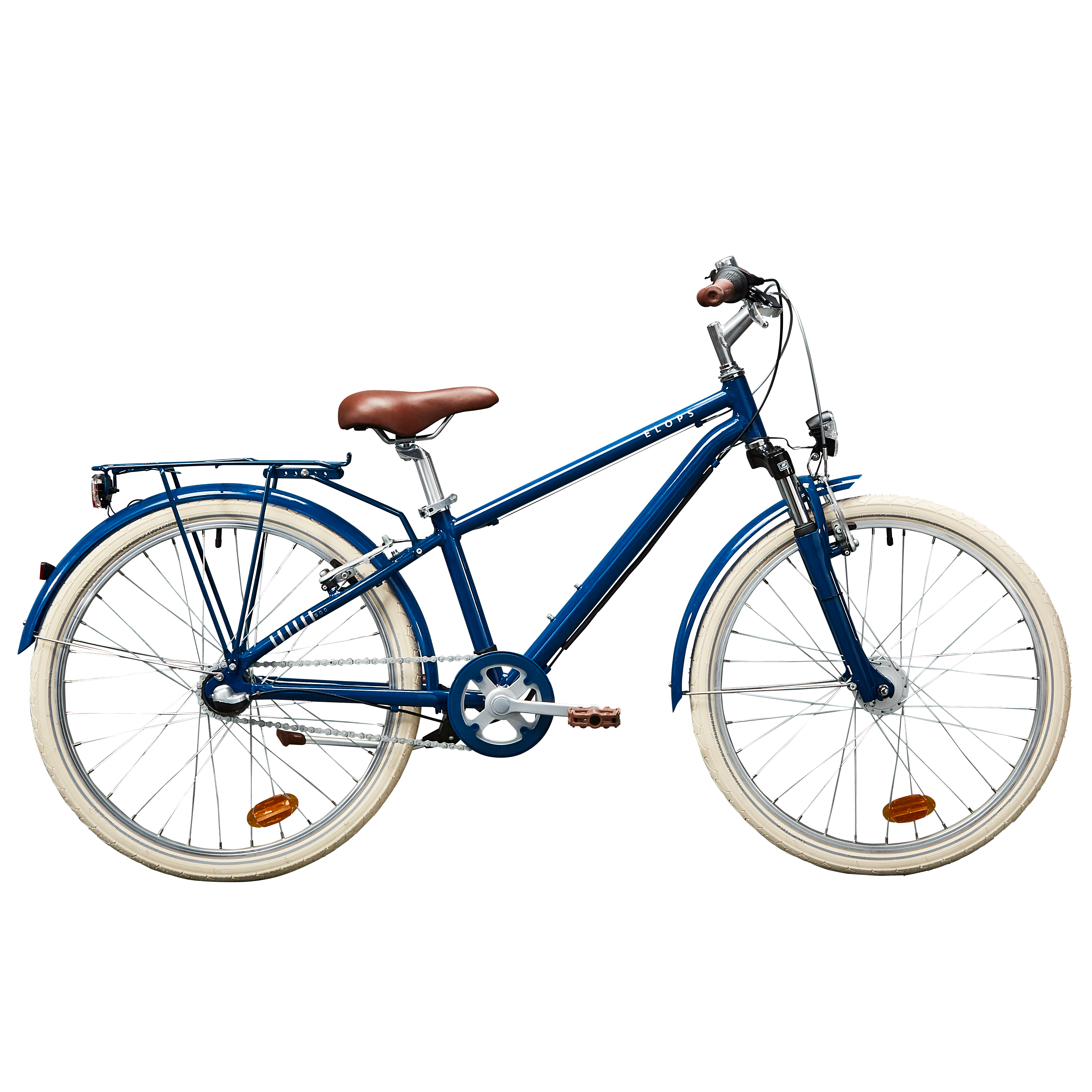 STADSFIETS VOOR KINDEREN HOPRIDER 900 24 INCH 9-12 JAAR BLAUW