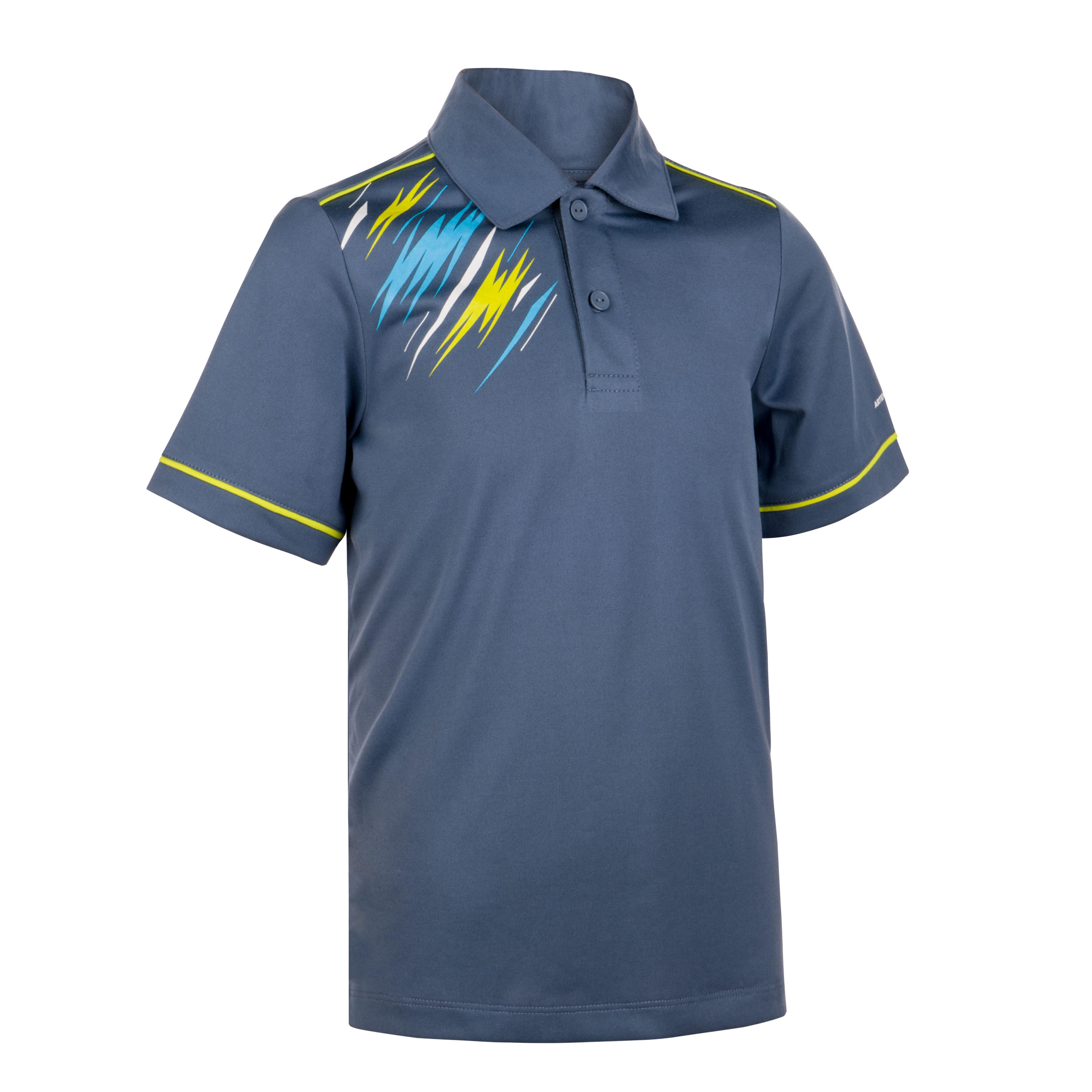 Soft Junior Tennis Padel Table Tennis Badminton Squash Polo Shirt - Grey 1/5