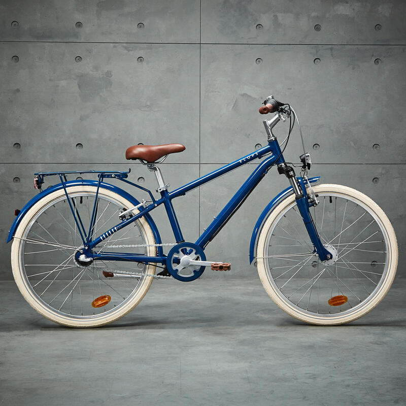 Kinderfahrrad City Bike 24 Zoll Hoprider 900 blau