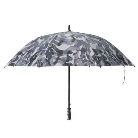 Hunting umbrella woodland camouflage grey