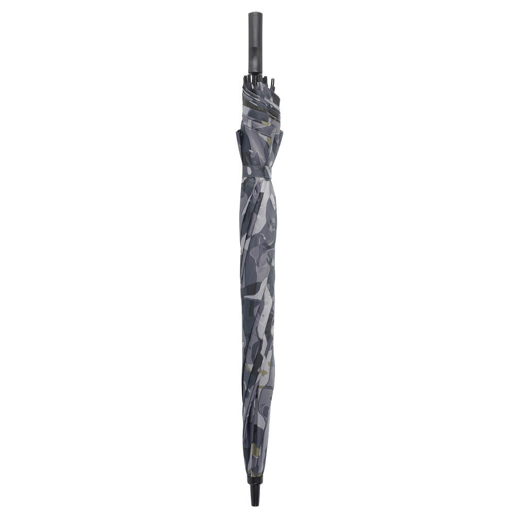 Hunting umbrella woodland camouflage grey