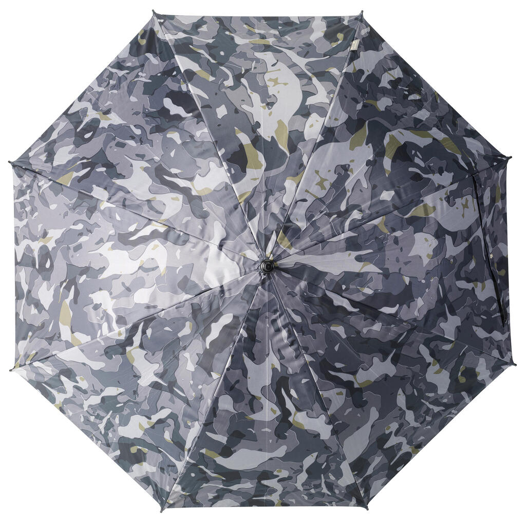 Hunting umbrella woodland camouflage grey