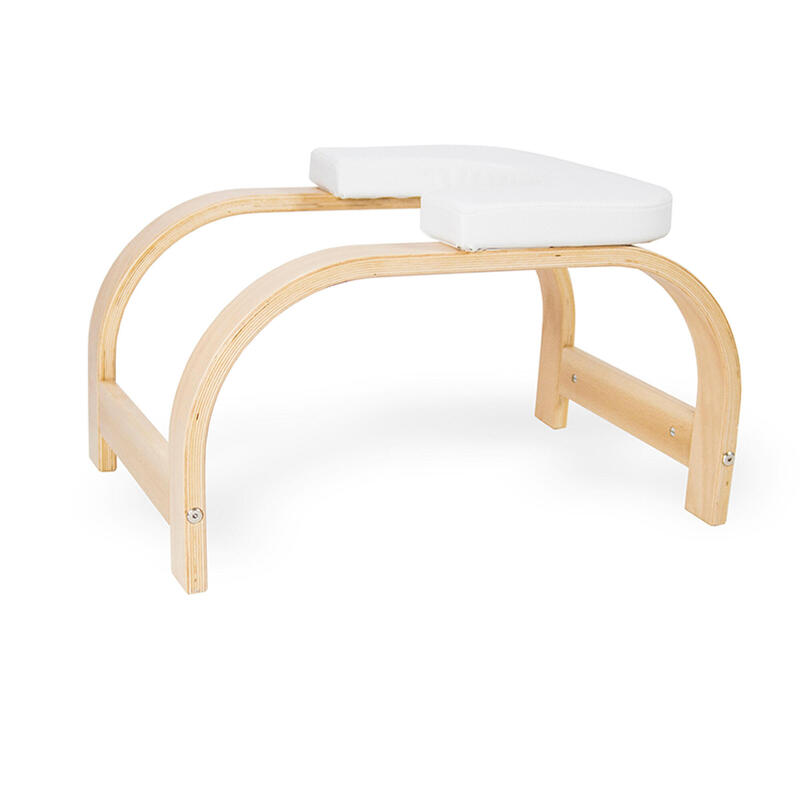 Banco silla yoga invertidas sirsasana blanco