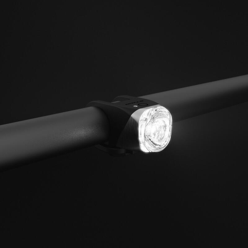 USB 充電 LED 自行車前車燈 FL 900 - 黑色