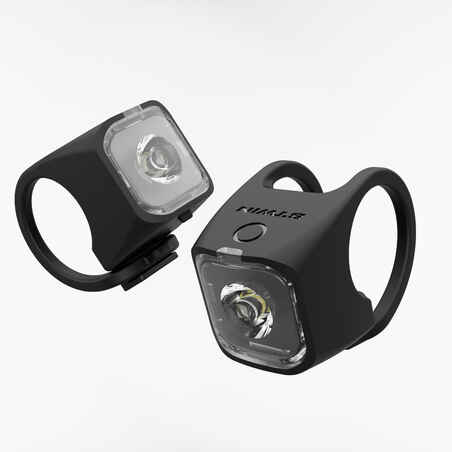 Fahrradbeleuchtung LED SL 500 Vorder- und Rücklicht USB schwarz