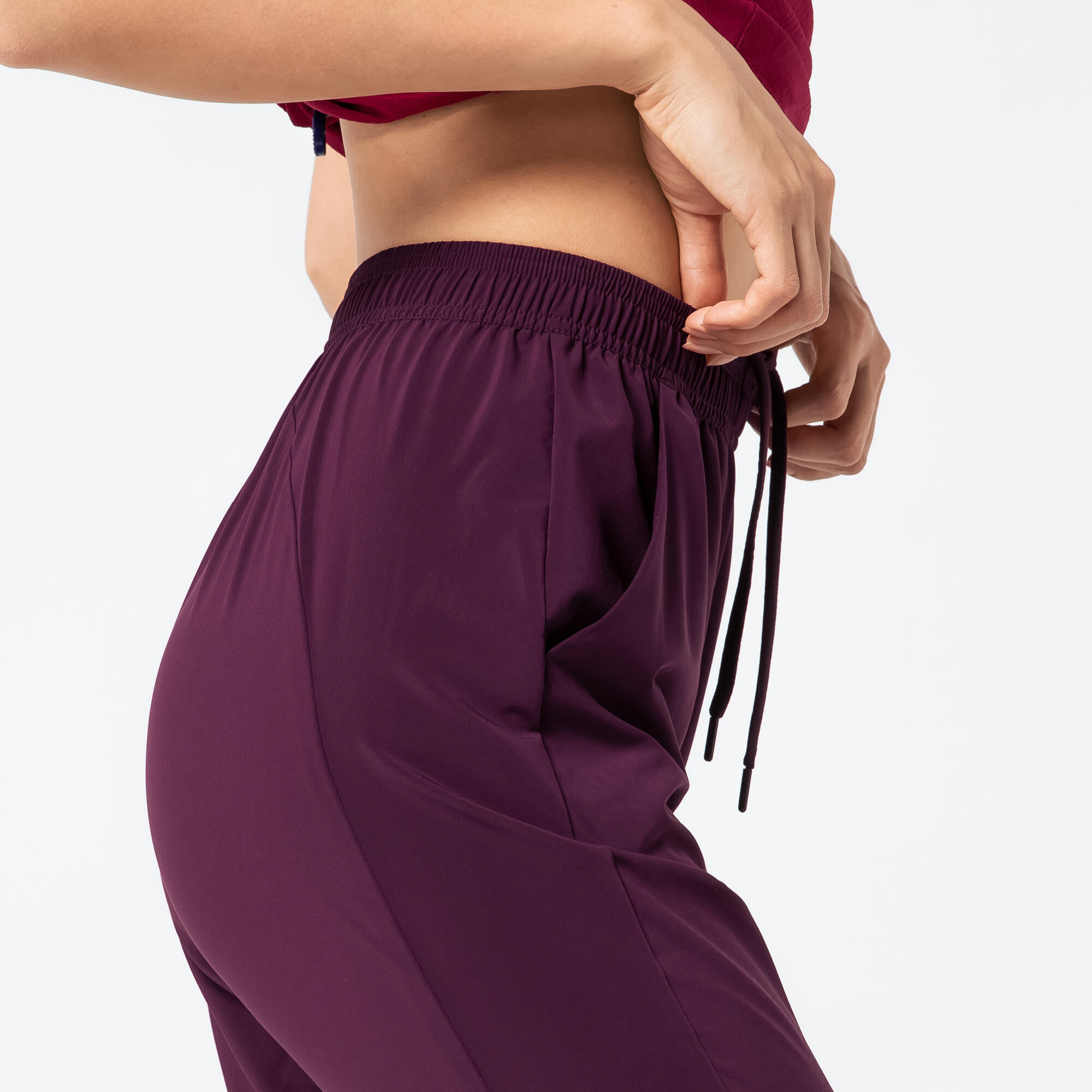 Women Gym Pants Carrot-Cut - Purple