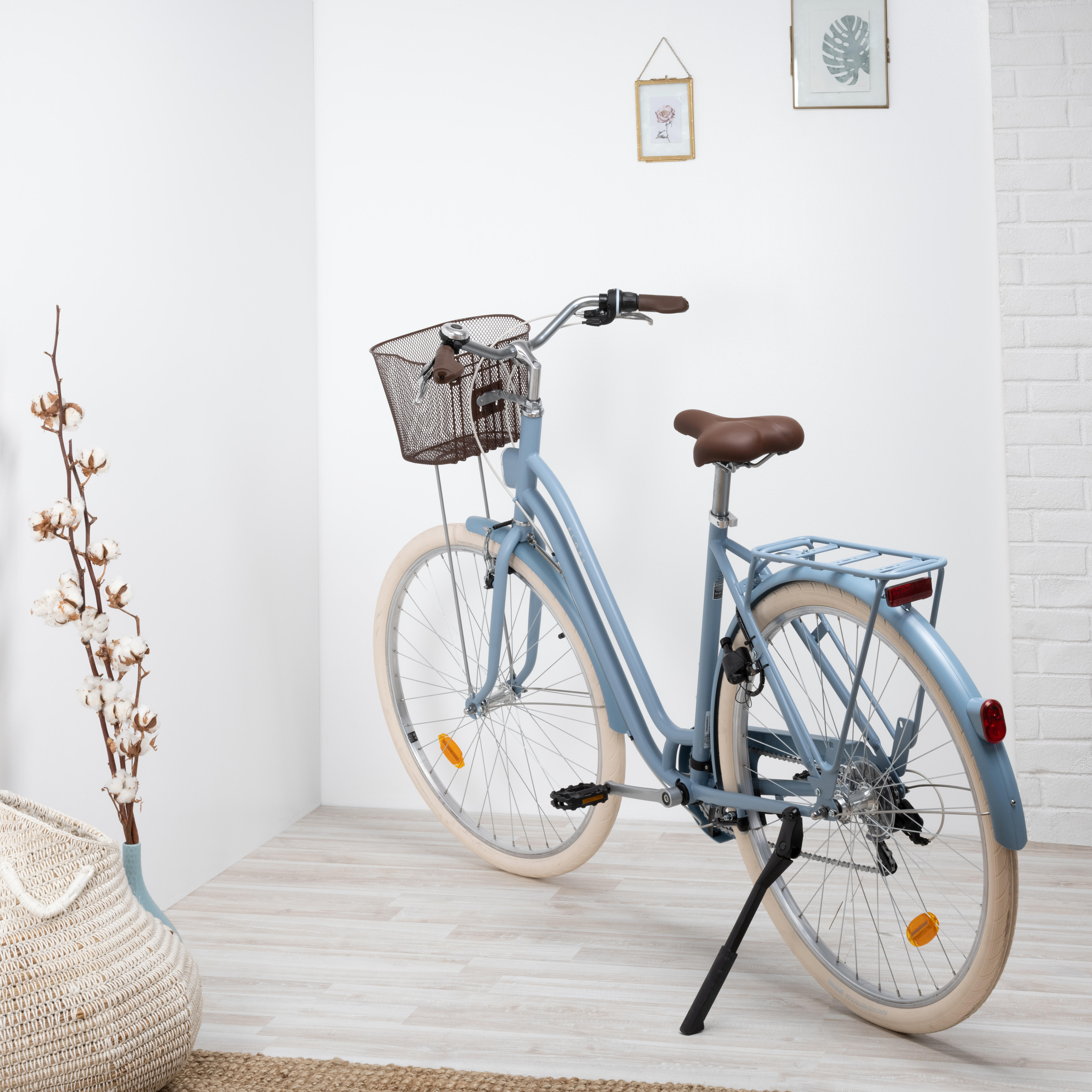Bici città ELOPS 520 telaio basso blu jeans ELOPS | Decathlon Bici città ELOPS 520 telaio basso blu jeans ELOPS | Decathlon