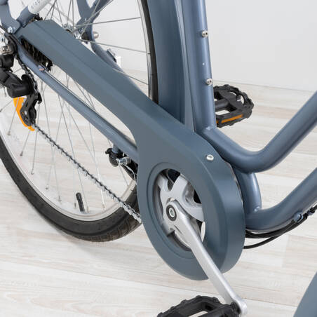 Elops 120 Bicycle City Bike Low Frame 28 Inch 6 Speed Denim Blue - Elops