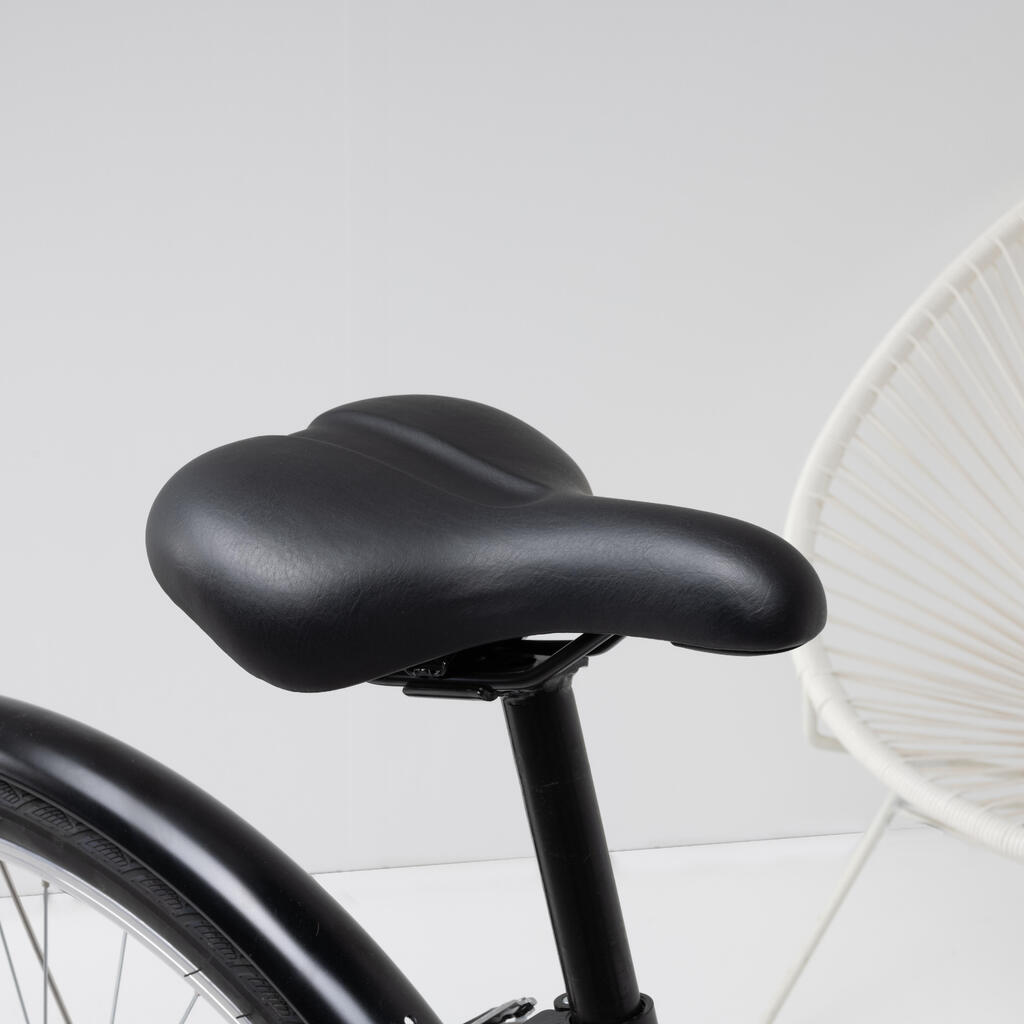 Pilsētas velosipēds “Elops 100”, zems, melns