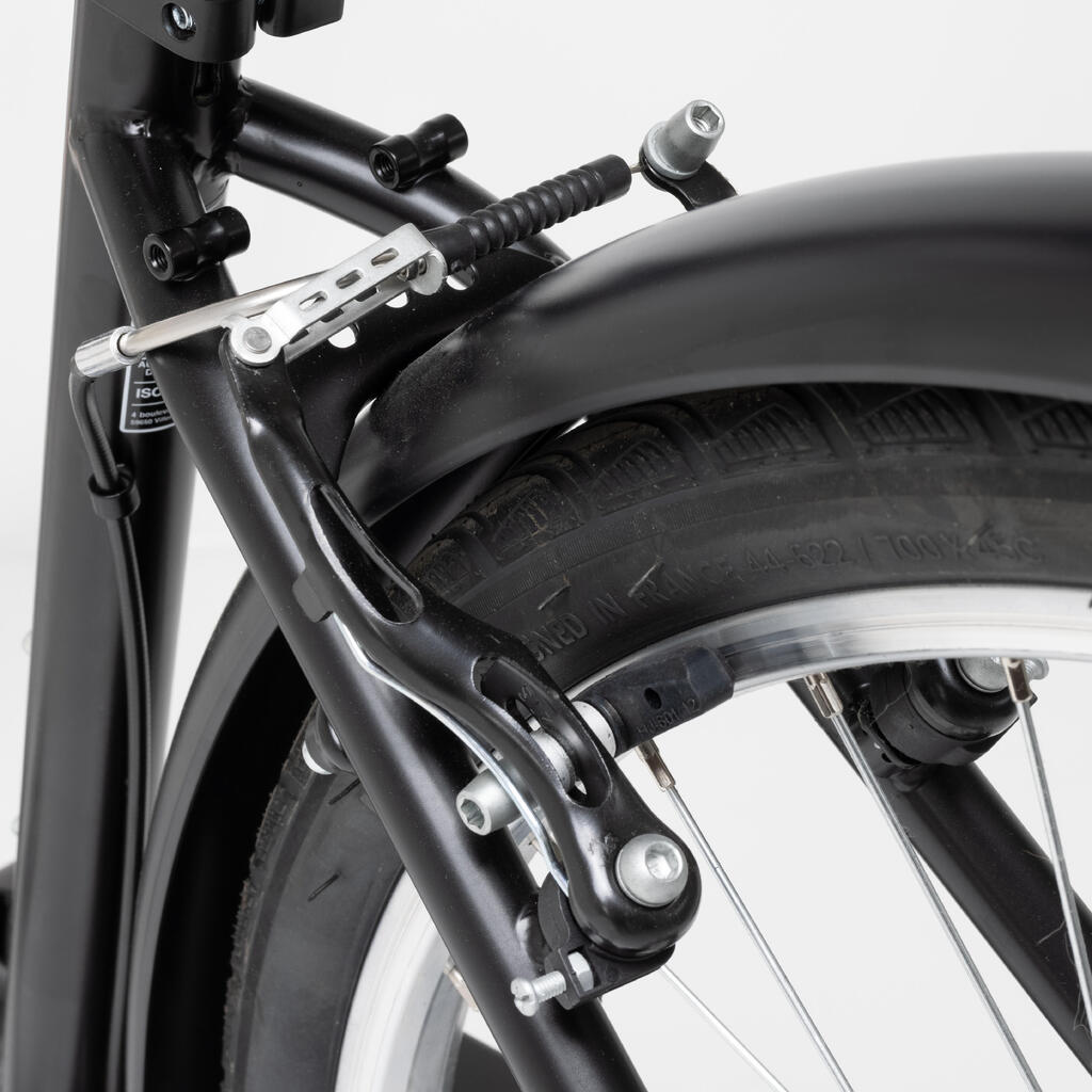 Mestský bicykel ELOPS 100 so zníženým rámom čierny